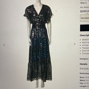 Ba&Sh Silk Long Evening Gown - SOLD